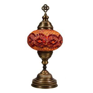 Handmade 14" Turkish Mosaic Table Lamp Bedside Night Lamp BSC13